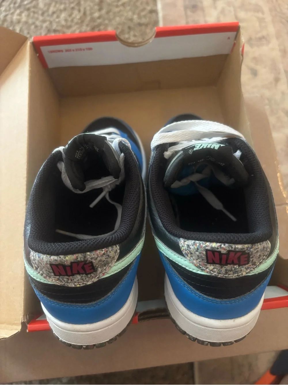Nike Dunk Low SE GS Black, Mint & Photo Blue